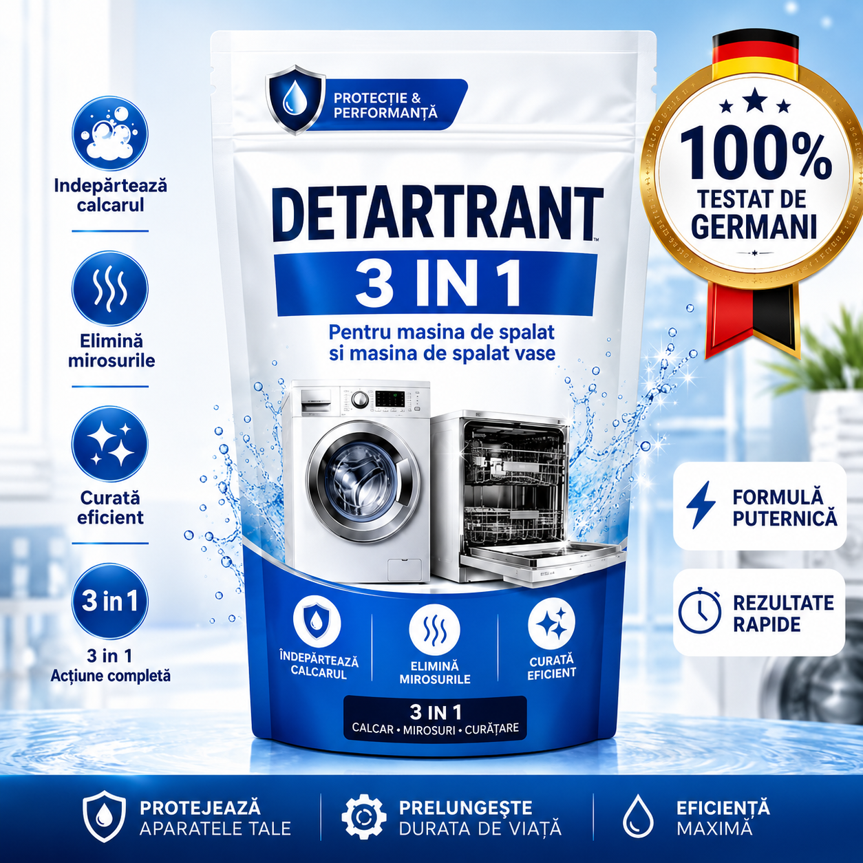 Curatator pt masina spalat rufe/vase CleanPro 3in1